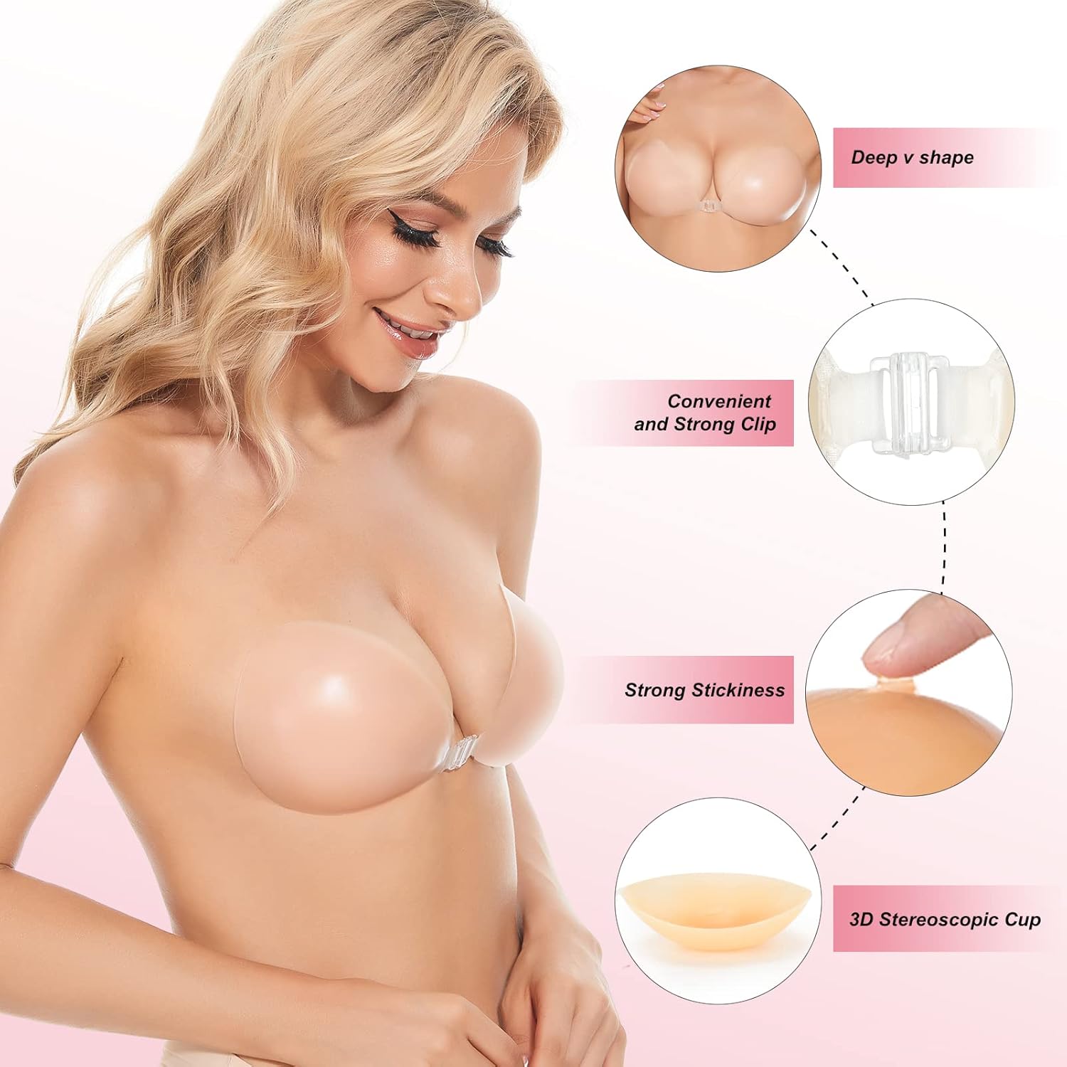 Sticky Bra Push Up Adhesive Br - Strapless Bra Adhesive のレビューと価格