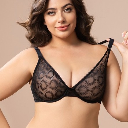 Plus Size Lace Bra Women Yello - Minimizer Bra Women のレビューと価格