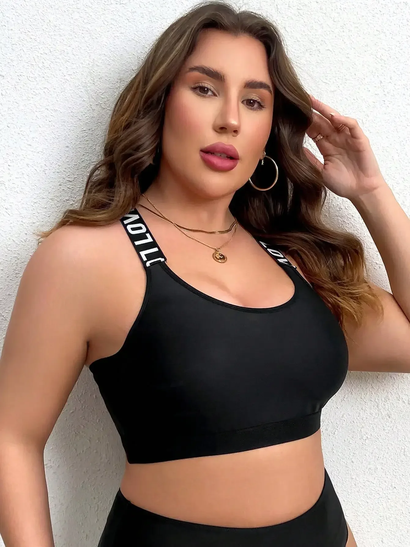 Plus Size Women Sports Bra, Bl - Full Coverage Bra のレビューと価格