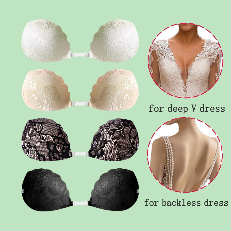Lace Invisible Bra Backless St - Backless Bra Sticky のレビューと価格
