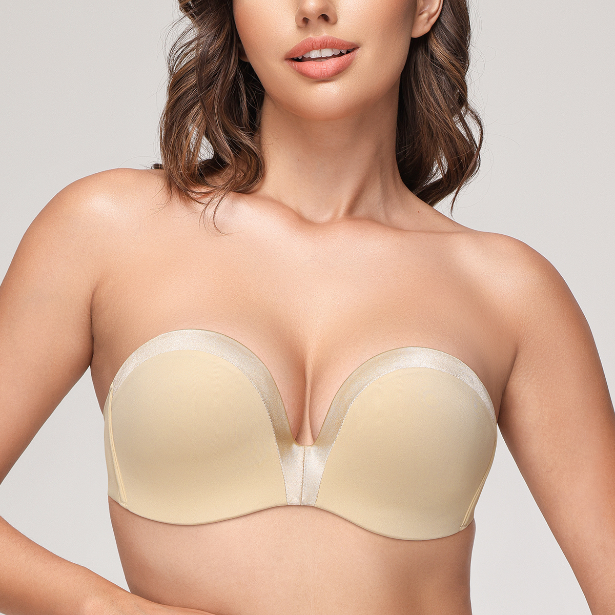 Wingslove Women Strapless Push - Convertible Bra Multiway のレビューと価格