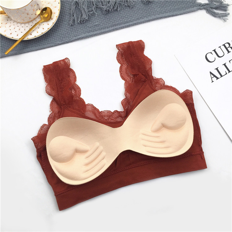 3D Sexy lace Lingerie Seamless - Sheer Bra Lace のレビューと価格