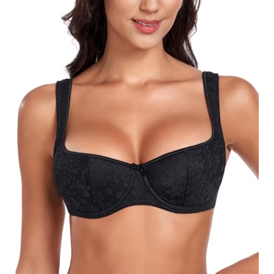 DotVol Women's Lightly Padded  - Demi Bra Balconette のレビューと価格