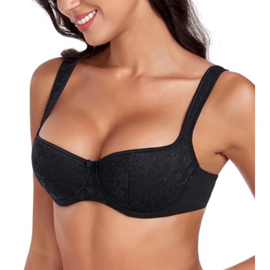 DotVol Women's Lightly Padded  - Demi Bra Balconette のレビューと価格