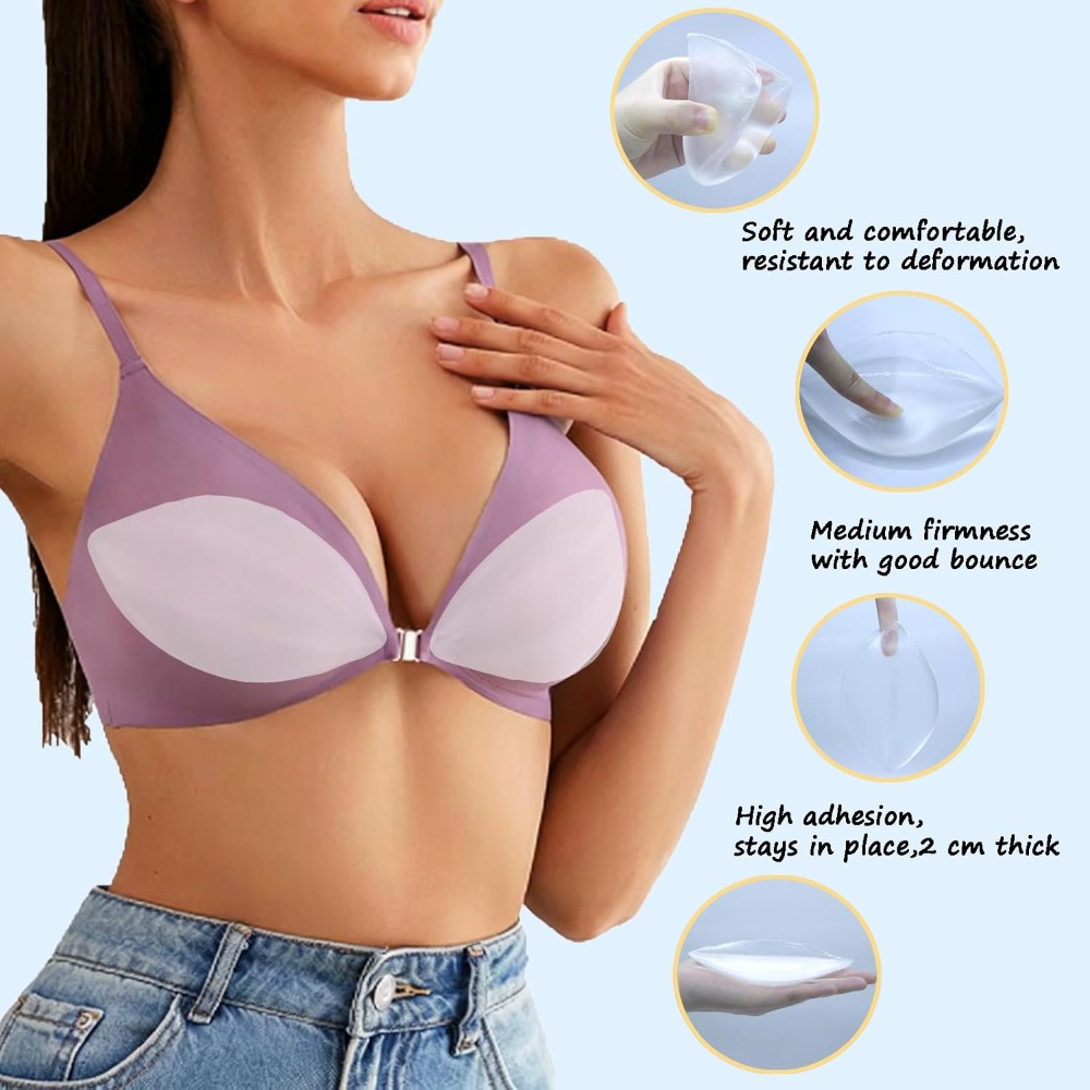 Adhesive Silicone Bra Inserts  - Push Up Bra Silicone のレビューと価格