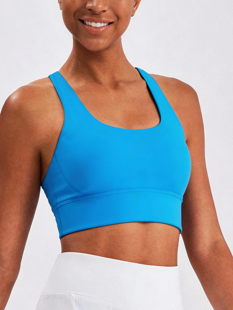 New Women's Solid Color High I - Sports Bra Racerback のレビューと価格
