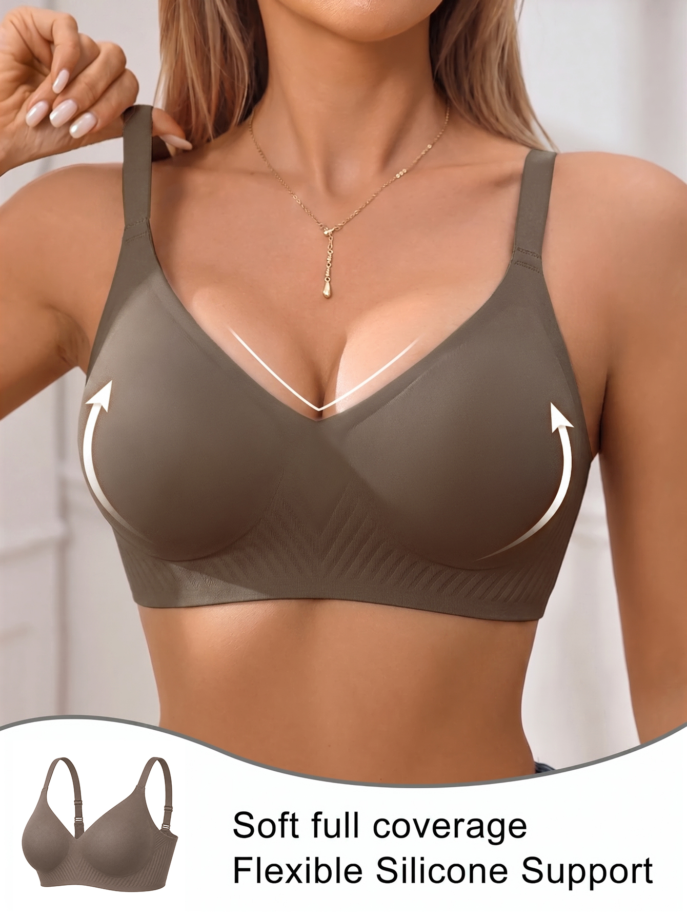 Full Coverage Push Up Jelly Su - Underwire Bra Padded のレビューと価格
