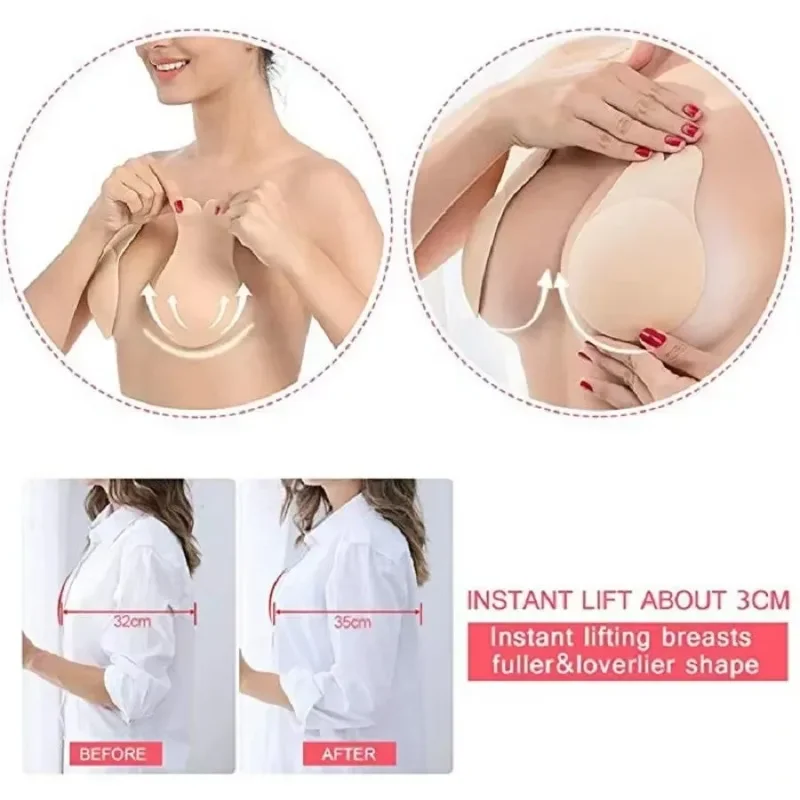 1Pair Self Adhesive Silicone S - Strapless Bra Adhesive のレビューと価格