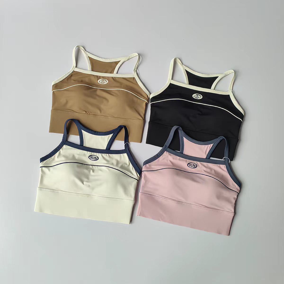 Women Color Block Sports Bra w - Minimizer Bra Women のレビューと価格