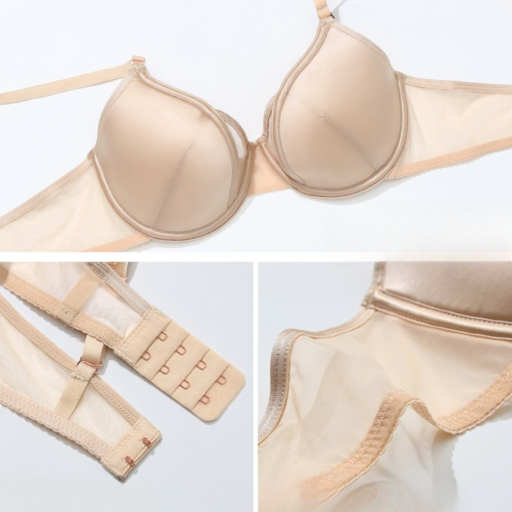 Front Closure Satin 3D Cup Bra - Convertible Bra Multiway のレビューと価格