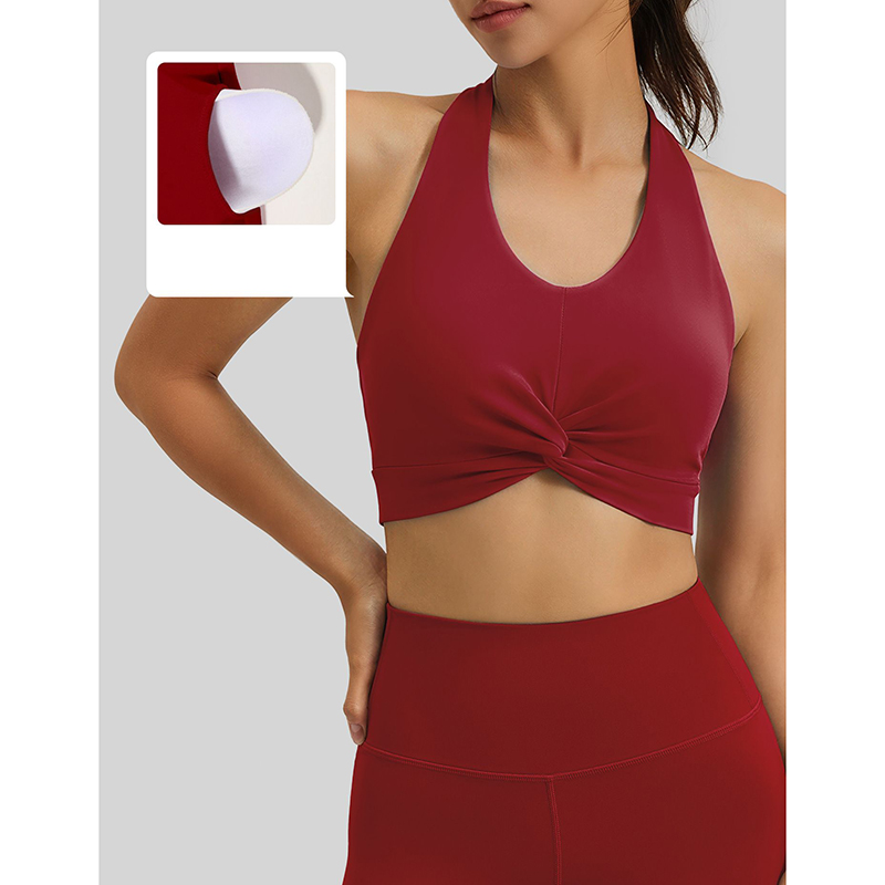 New Women Halter Neck Sports B - Underwire Bra Padded のレビューと価格