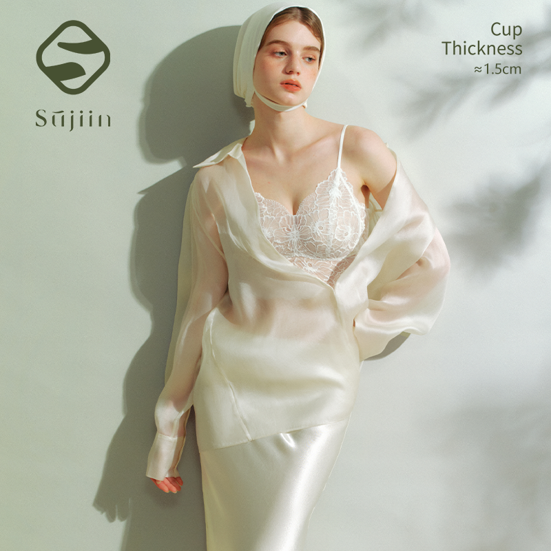 SUJIIN Sexy Lace Cami Tops for - T Shirt Bra Seamless のレビューと価格