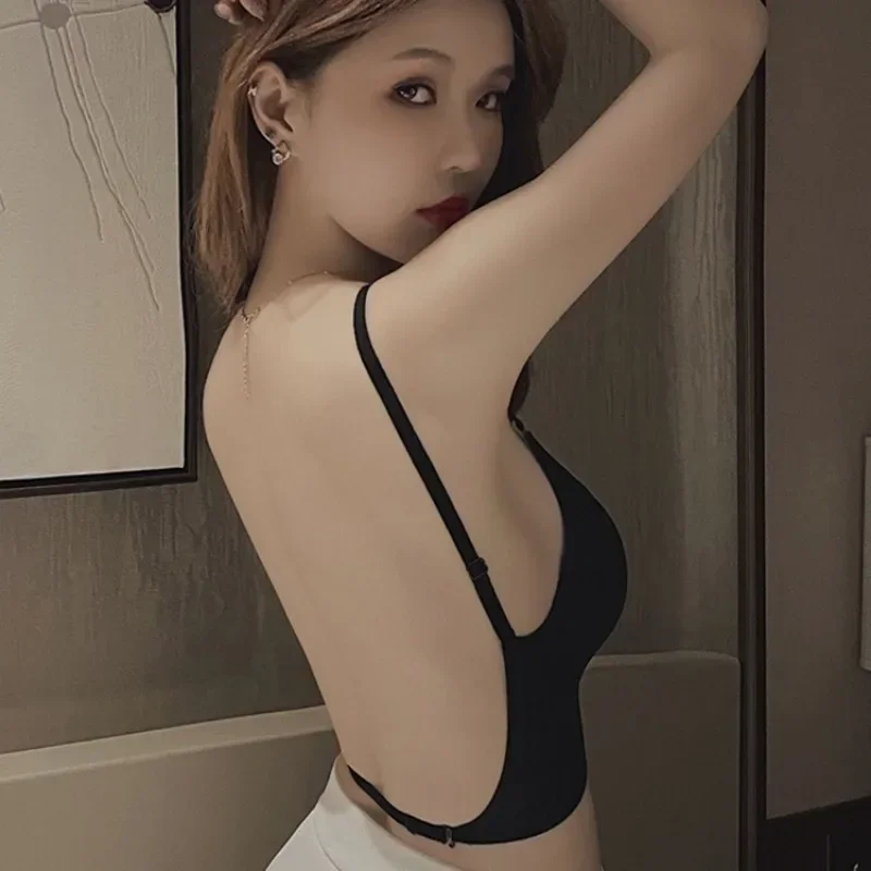 Women Invisible Bra Deep U Plu - Backless Bra Sticky のレビューと価格