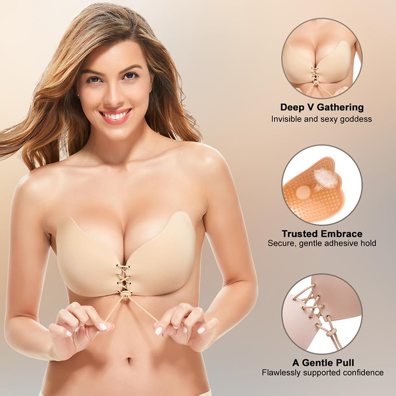 1/2 Pairs Women Summer Backles - Strapless Bra Adhesive のレビューと価格