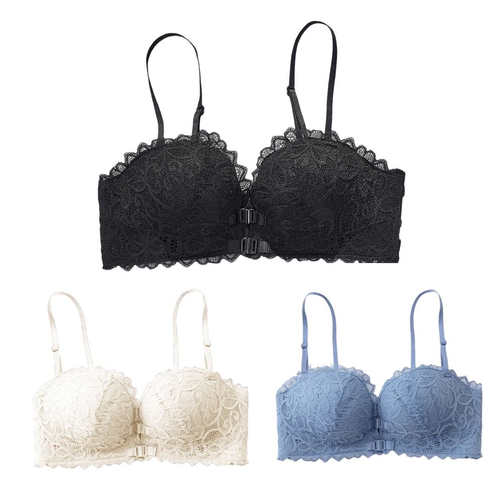 Comfortable Deep V Front Butto - Wirefree Bra Comfort のレビューと価格