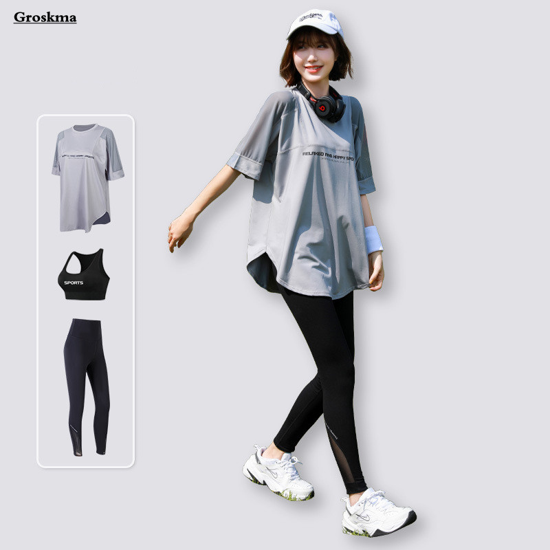 Mesh Loose T Shirt+Bra+Legging - T Shirt Bra Seamless のレビューと価格