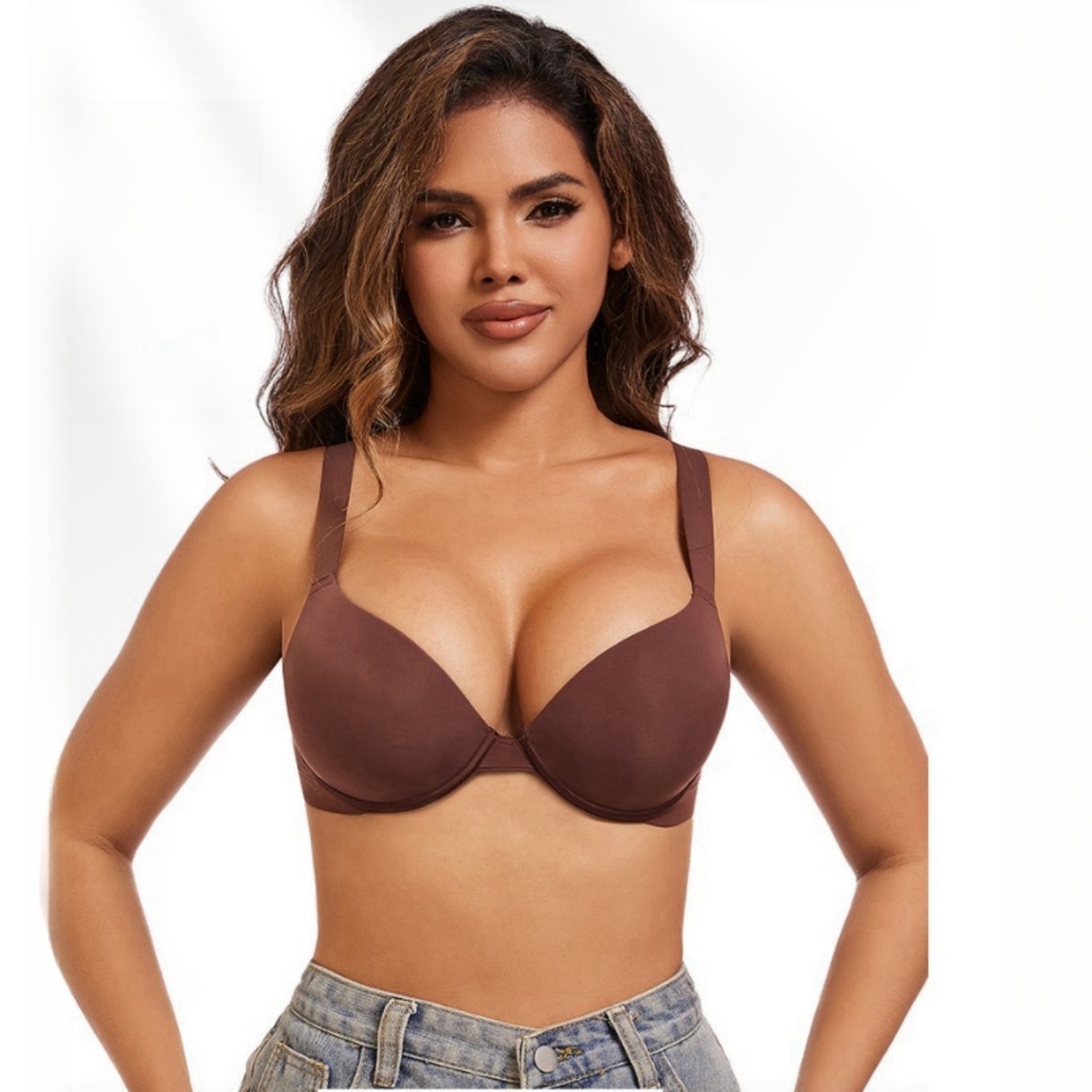 2025 Women's Plus Size Push Up - Demi Bra Balconette のレビューと価格