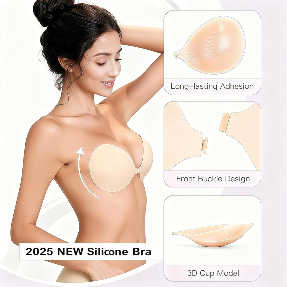 Strapless Push Up Sticky Bra P - Backless Bra Sticky のレビューと価格