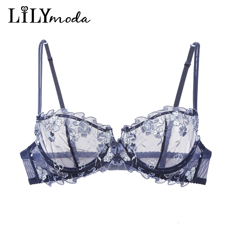 Lilymoda Women Sexy Ultrathin  - Demi Bra Balconette のレビューと価格