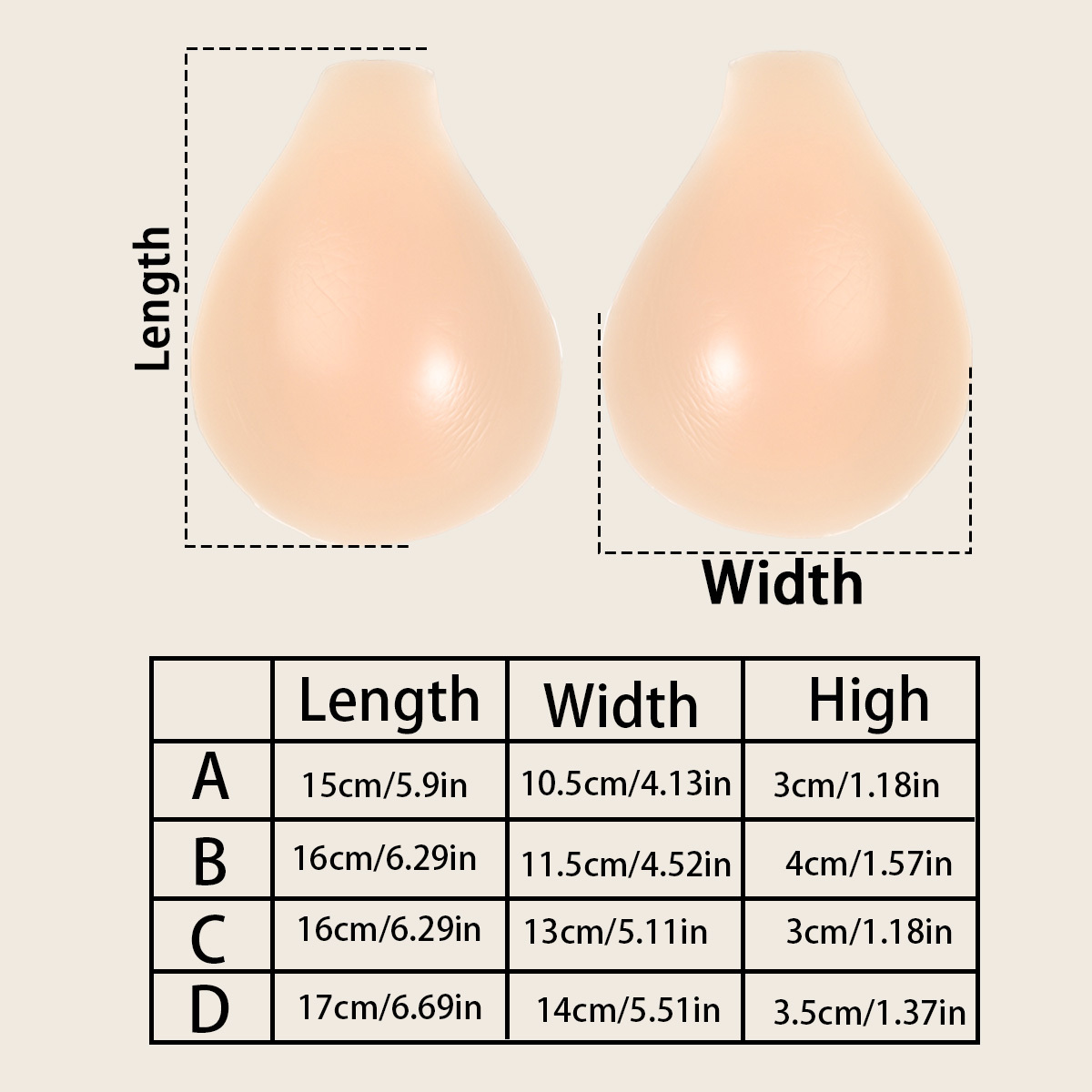 Self Adhesive Silicone Invisib - Push Up Bra Silicone のレビューと価格