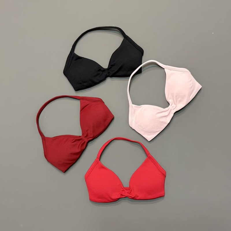 Women Halter Sports Bra V-Neck - Sports Bra Racerback のレビューと価格