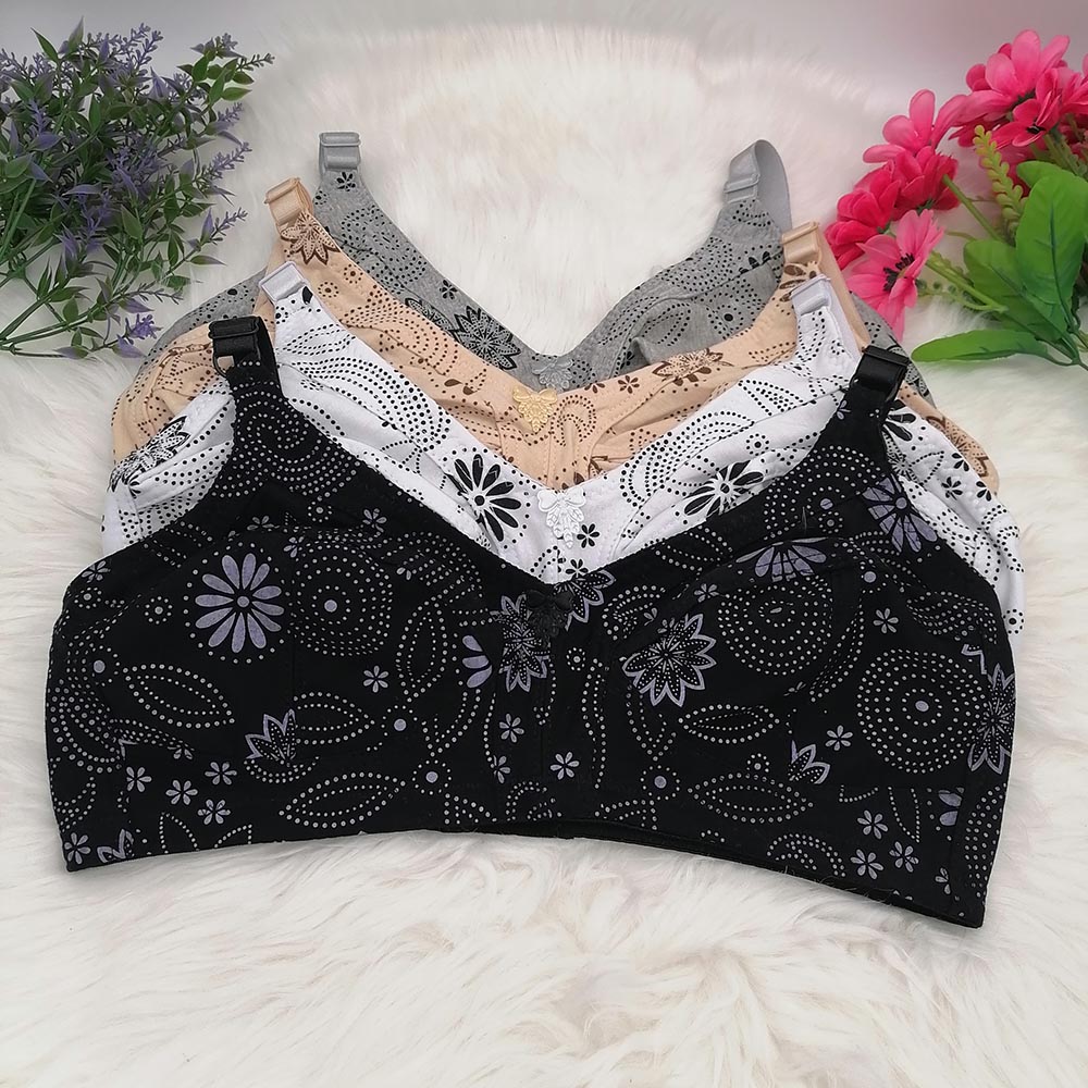 Women's Big Cup Wireless Bra C - Cotton Bra Everyday のレビューと価格