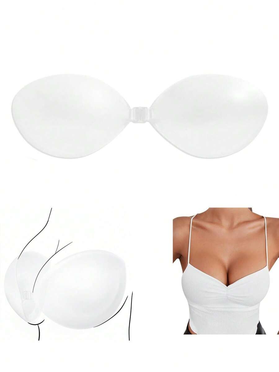 1 Pair Invisible Strapless Sil - Push Up Bra Silicone のレビューと価格