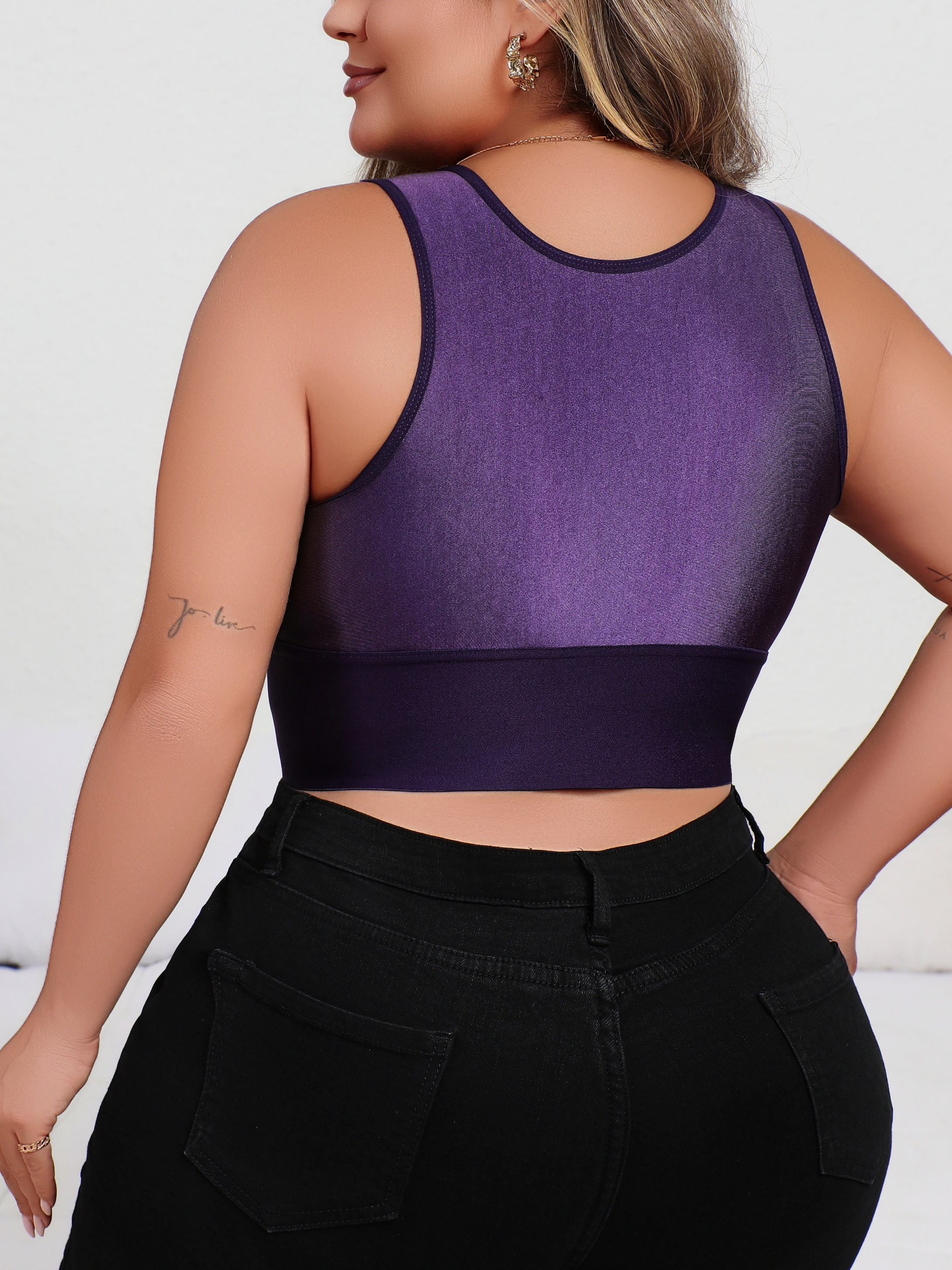 New Arrival Plus Size Sexy Pur - Plunge Bra Push Up のレビューと価格