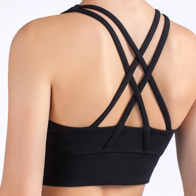 Summer Fashion Cross Back Wome - Sports Bra Racerback のレビューと価格