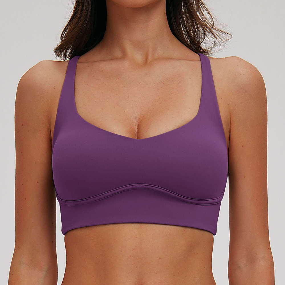 Sexy V-neck Sports Bra Yoga Un - Sports Bra Racerback のレビューと価格