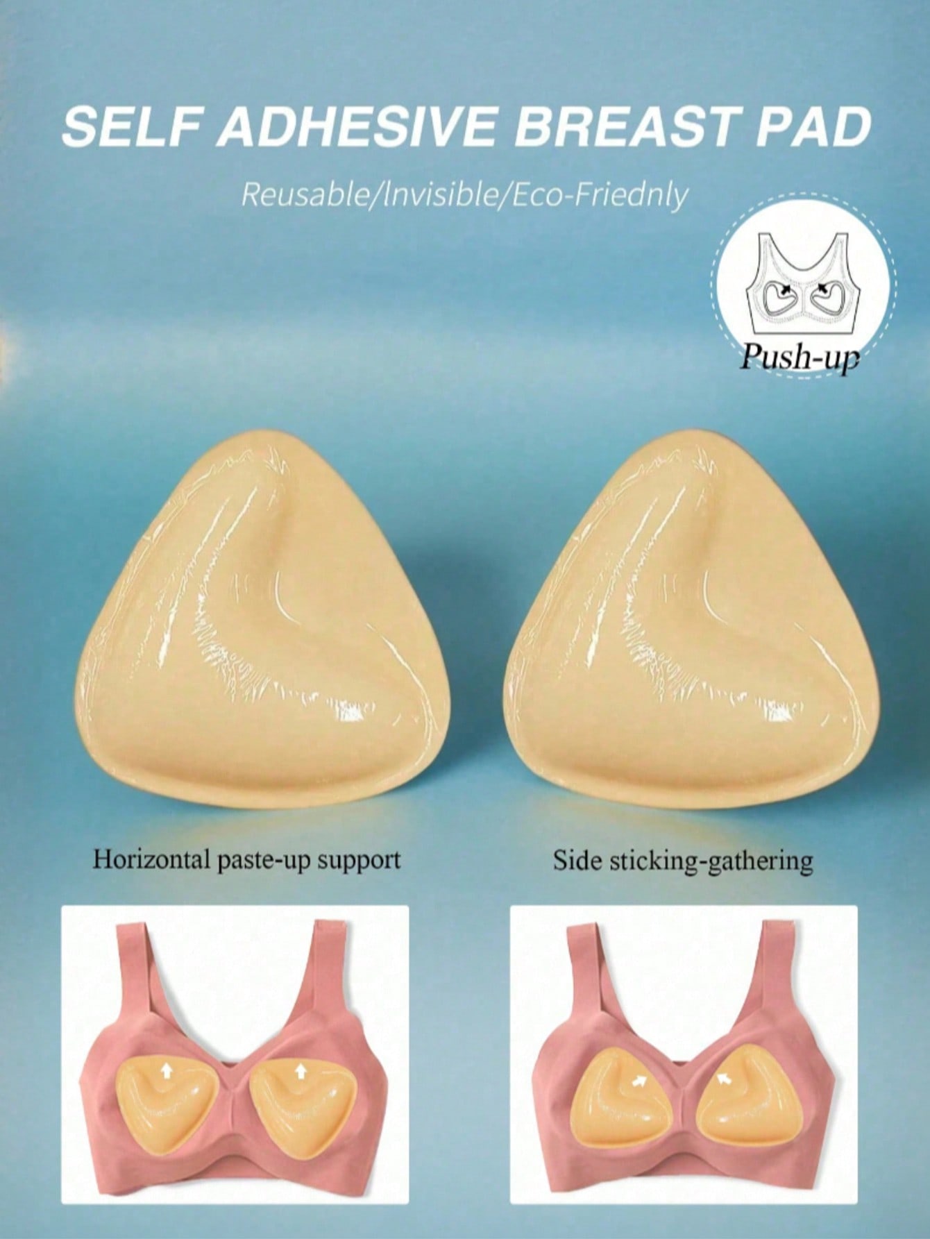 2pcs Reusable Double-Sided Adh - Strapless Bra Adhesive のレビューと価格
