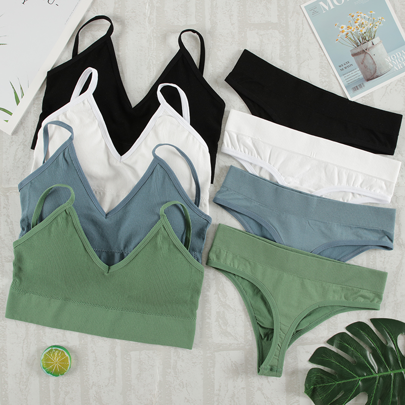 CHRLEISURE Women Underwear Set - T Shirt Bra Seamless のレビューと価格