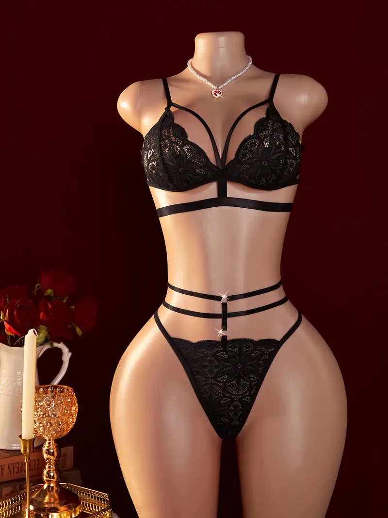 S- XXL Women's Sexy Contrast L - Sheer Mesh Bra のレビューと価格